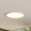 Prios lámpara empotrable LED Cadance, plata, 22 cm, CCT, IP44