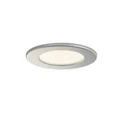 Prios lámpara empotrable LED Cadance, plata, 12 cm, juego de 10, CCT