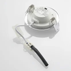 Prios lámpara empotrable LED Cadance, plata, 12 cm, juego de 10, CCT