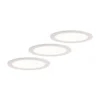Prios lámpara empotrable LED Cadance, blanco, 22 cm, juego de 3, CCT