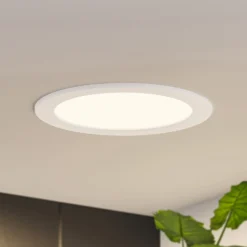 Prios lámpara empotrable LED Cadance, blanco, 22 cm, juego de 10, CCT