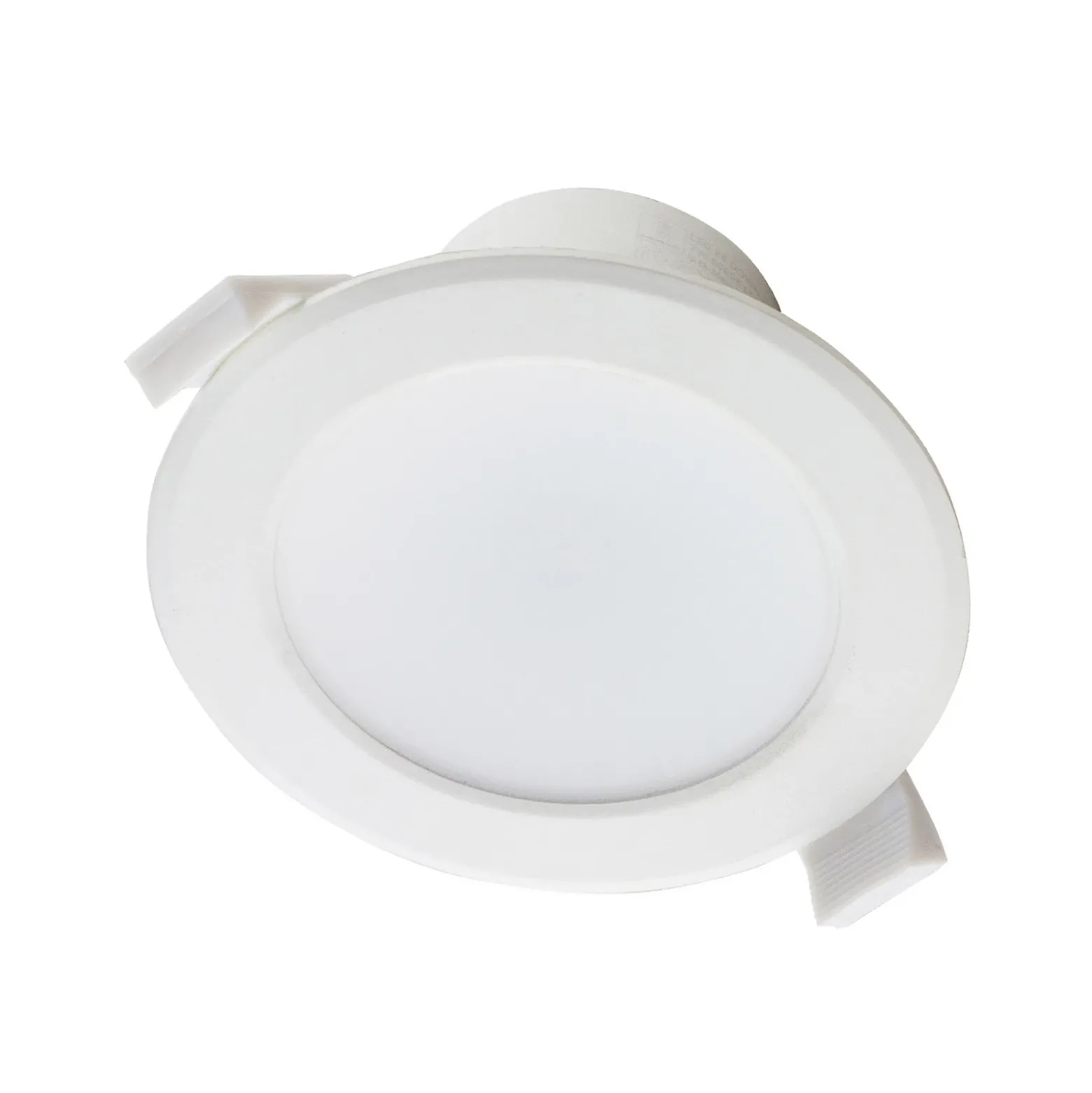 Prios lámpara empotrable LED Rida, juego de 3, blanco, 15 cm, CCT, IP44