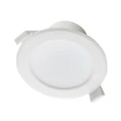 Prios lámpara empotrable LED Rida, juego de 3, blanco, 15 cm, CCT, IP44