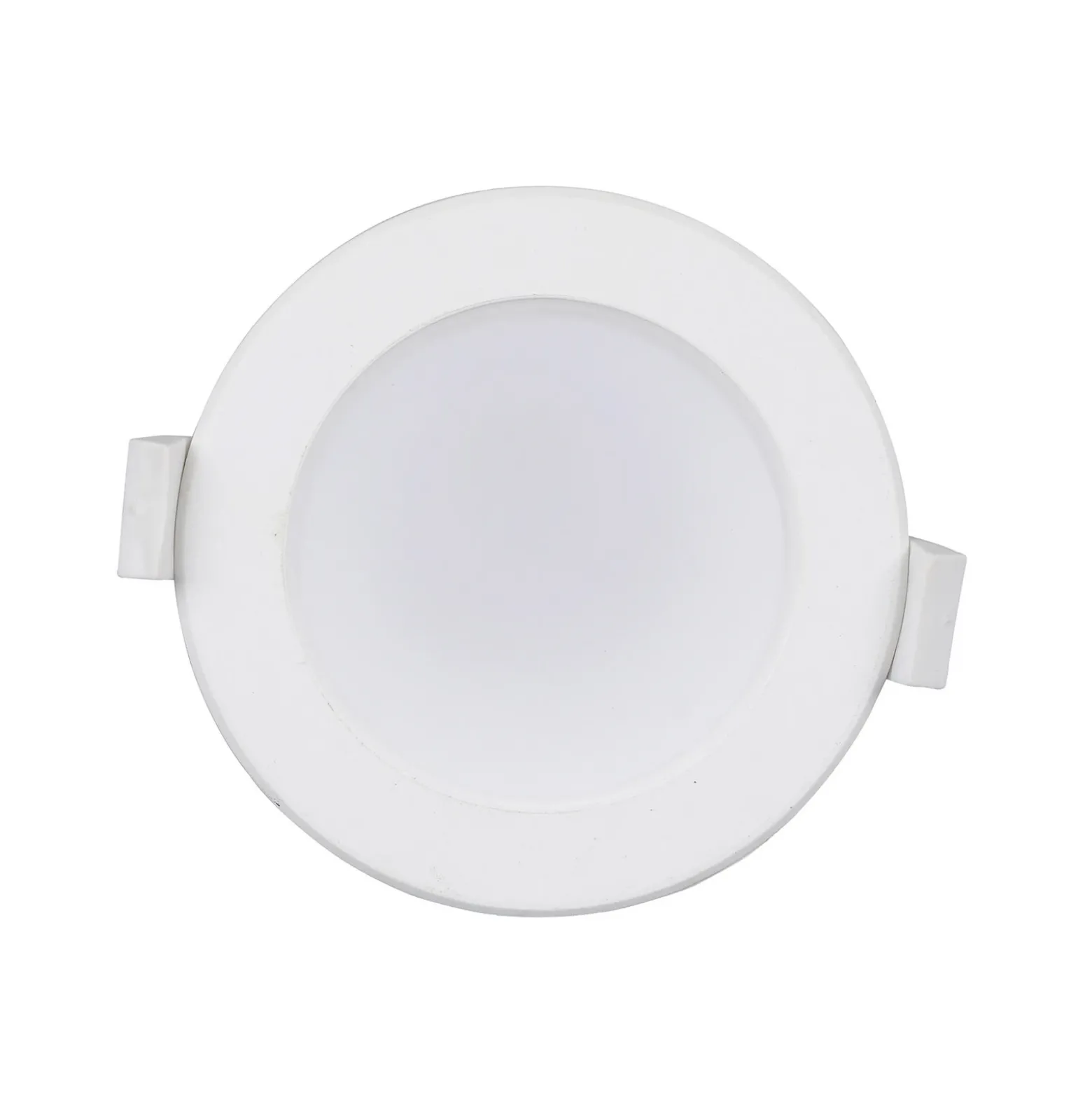 Prios lámpara empotrable LED Rida, juego de 3, blanco, 15 cm, CCT, IP44