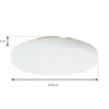 Prios lámpara LED de techo Artin, Ø 28 cm, blanco, CCT, IP65