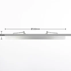Prios lámpara LED de techo Aureka, set de 2, sensor, Ø 33 cm, blanco