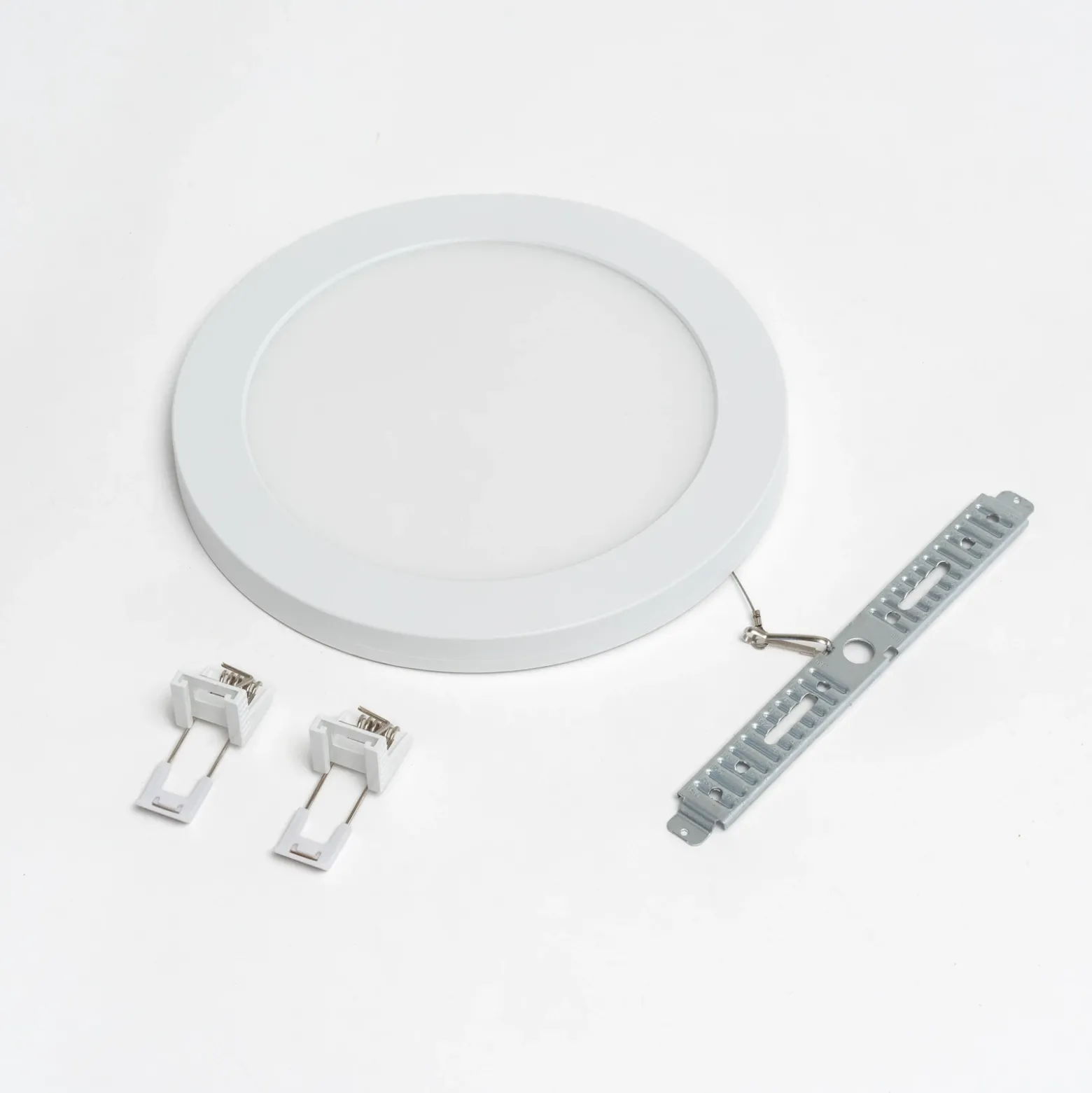 Prios lámpara LED de techo Aureka, detector de movimiento, Ø 23 cm, blanco