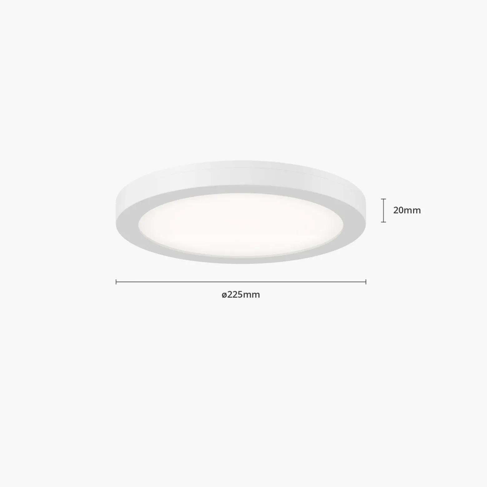 Prios lámpara LED de techo Aureka, detector de movimiento, Ø 23 cm, blanco