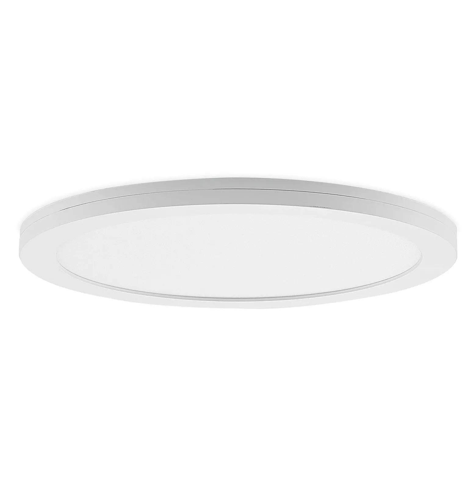 Prios lámpara LED de techo Aureka, detector de movimiento, Ø 33 cm, blanco