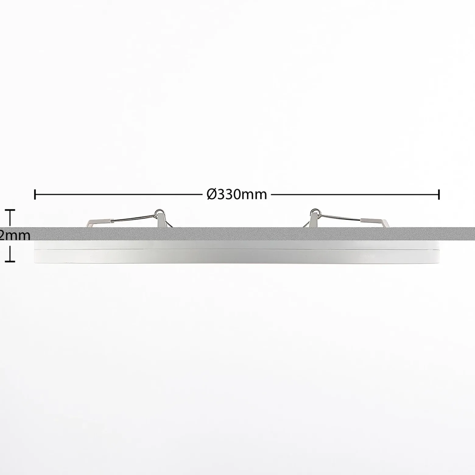 Prios lámpara LED de techo Aureka, detector de movimiento, Ø 33 cm, blanco