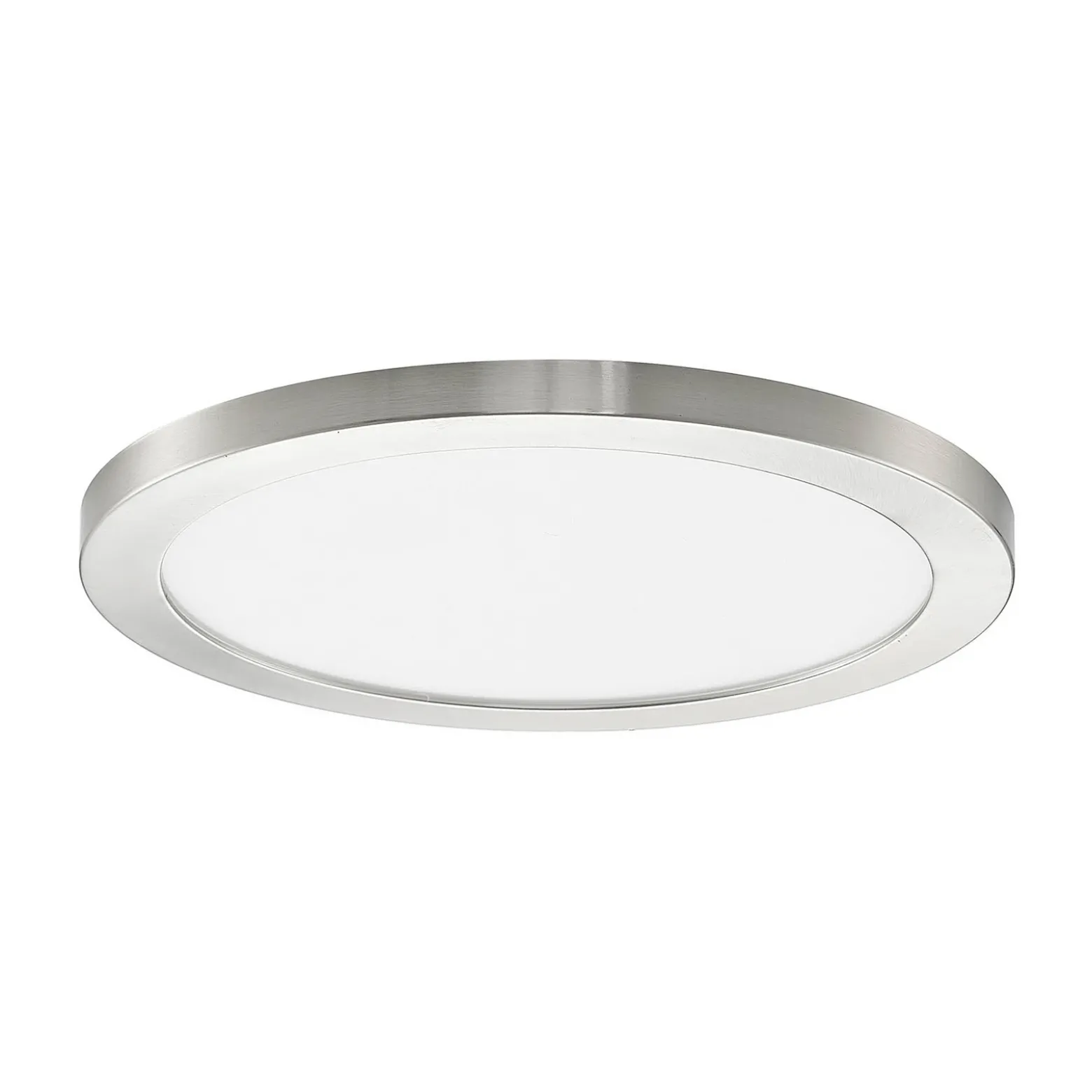 Prios lámpara LED de techo Aureka, Ø 33 cm, plata, metal