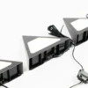 Prios Odia Lámpara LED bajo mueble, negra, 3 unidades