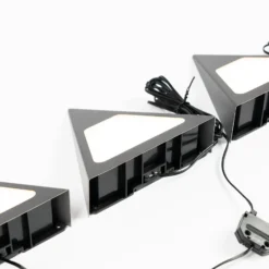 Prios Odia Lámpara LED bajo mueble, negra, 3 unidades