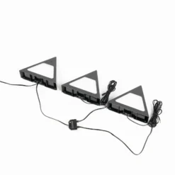 Prios Odia Lámpara LED bajo mueble, negra, 3 unidades
