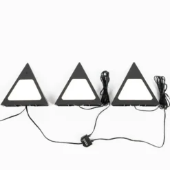 Prios Odia Lámpara LED bajo mueble, negra, 3 unidades