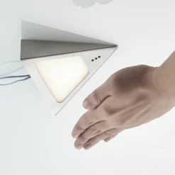 Prios Odia lámpara LED bajo mueble, acero inoxidable, 2 luces.