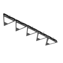 Prios Odia Lámpara LED bajo mueble, negro, set de 5