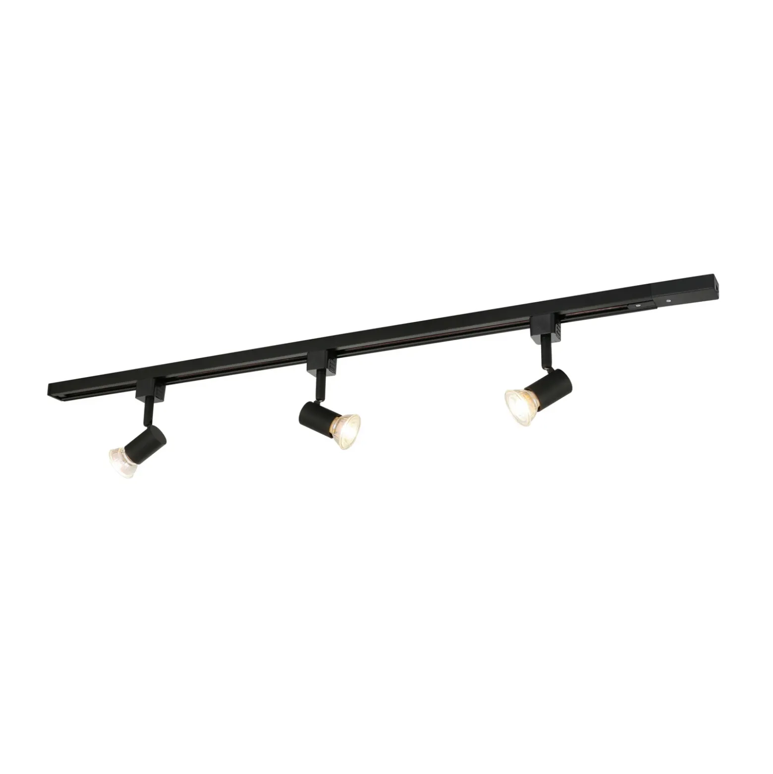 Prios Okko Sistema de riel monofásico 1 luz negro 3 luces