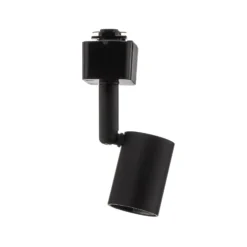 Prios Okko Sistema de riel monofásico 1 luz negro 3 luces