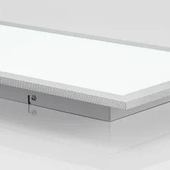 Prios panel LED Gelora, 80 cm, 4.000 K, color plata, aluminio