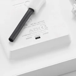 Prios Plafón LED Alette, blanco, 22,7 cm 24W, atenuable