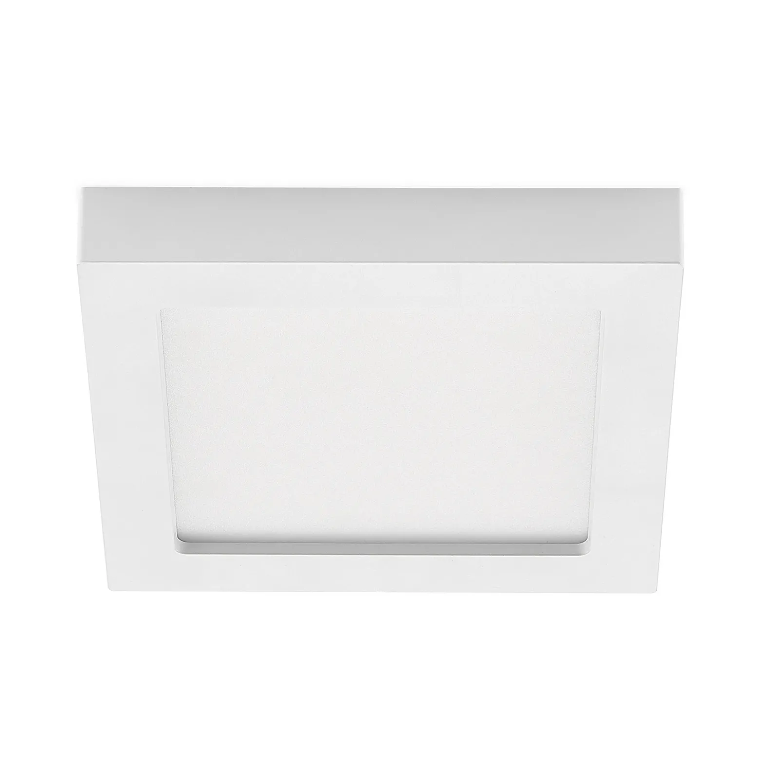 Prios Plafón LED Alette, blanco, 22,7 cm 24W, atenuable