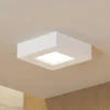 Prios Plafón LED Alette, blanco, 12,2 cm, atenuable