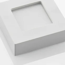 Prios Plafón LED Alette, blanco, 12,2 cm, atenuable