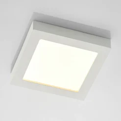 Prios Plafón LED Alette, blanco, 22,7 cm, 18 W, atenuable
