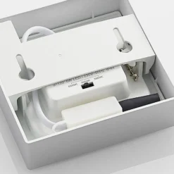 Prios Plafón LED Alette, plata, 12,2 cm, atenuable