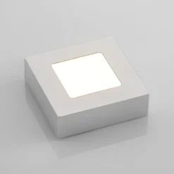 Prios Plafón LED Alette, plata, 12,2 cm, atenuable