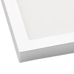 Prios Plafón LED Alette, plateado, 22,7 cm, 18 W, atenuable