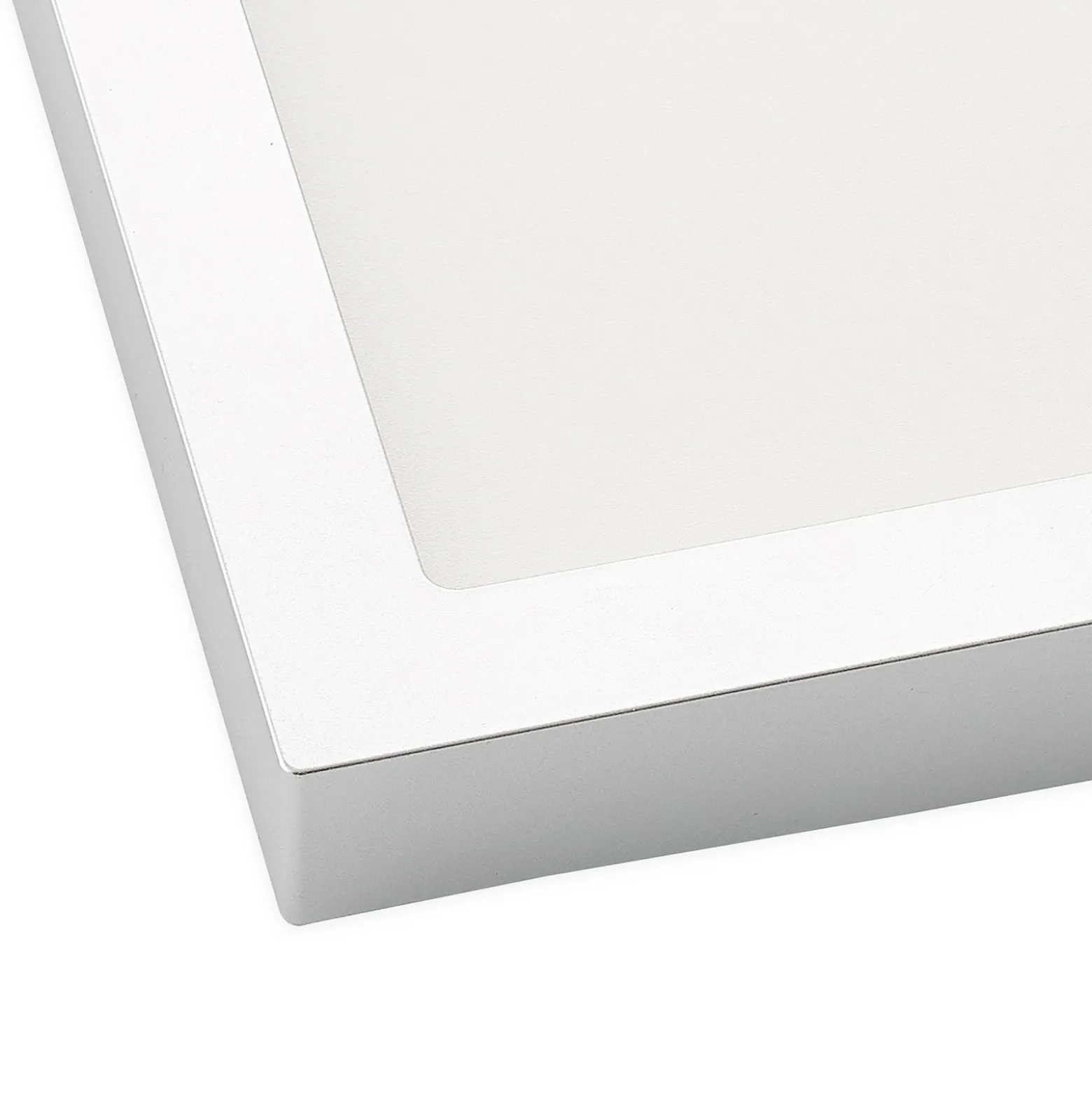 Prios Plafón LED Alette, plateado, 22,7 cm, 18 W, atenuable