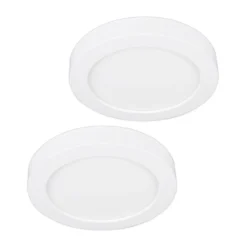 Prios Plafón LED Edwina, blanco, 23 cm, lote de 2