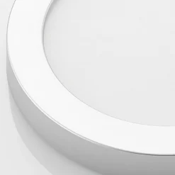 Prios Plafón LED Edwina, plata, 25 cm, CCT, IP44