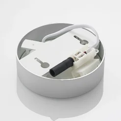 Prios Plafón LED Edwina, plata, 12 cm, set de 3