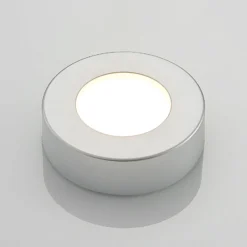 Prios Plafón LED Edwina, plata, 12 cm, lote de 10