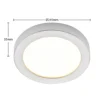 Prios Plafón LED Edwina, plata, 25 cm, CCT, IP44