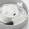 Prios Plafón LED Edwina, plata, 12 cm, CCT, IP44