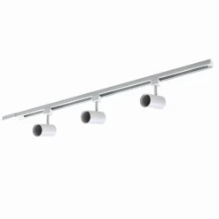 Prios sistema de riel trifásico Jorell, blanco, 3 luces, GU10