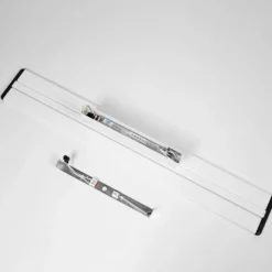 Prios Yuela lámpara LED de techo, DALI, 120 cm, plata