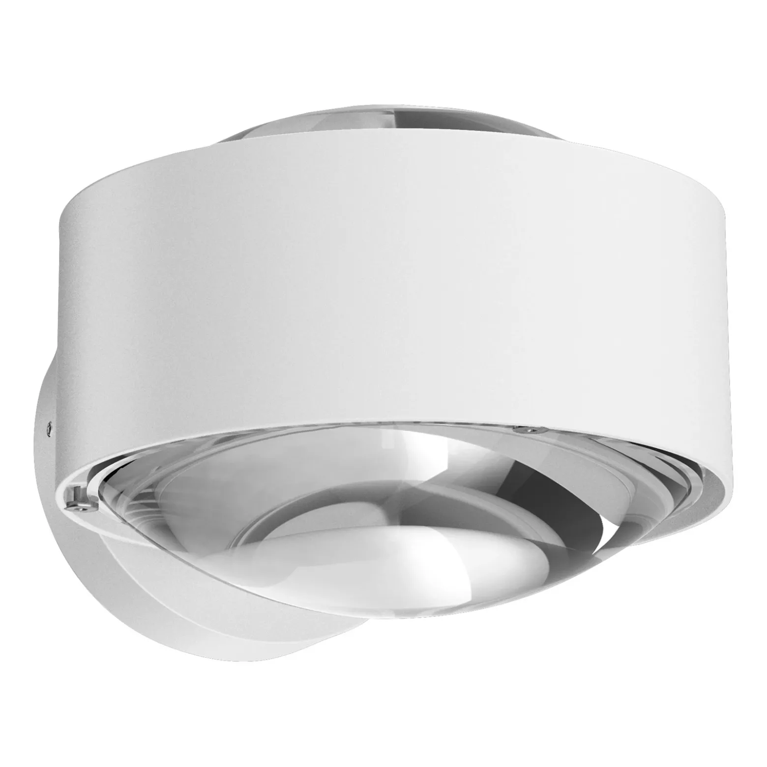 Puk Maxx Wall, LED, lentes transparentes, blanco mate