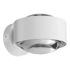 Puk Maxx Wall, LED, lentes transparentes, blanco mate
