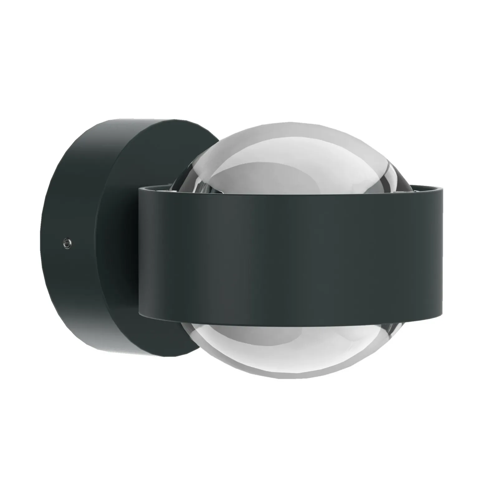 Puk Mini Wall, G9, lentes transparentes, antracita mate