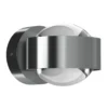 Puk Mini Wall LED 2x8W Lentes transparentes, cromo mate