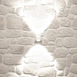 Puk Mini Wall LED 2x8W lentes transparente, blanco mate