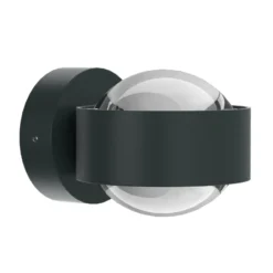 Puk Mini Wall LED 2x8W lentes transparente, antracita mate