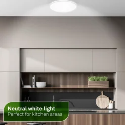 Pulap A Plafón LED, blanco, Ø 33 cm, plástico