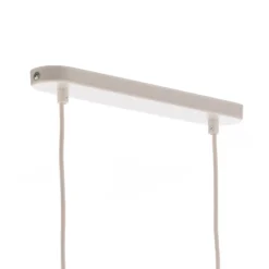Puls lámpara colgante, pantallas de yute, marrón natural/blanco, 5 luces