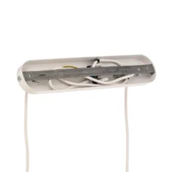 Puls lámpara colgante, pantallas de yute, marrón natural/blanco, 5 luces